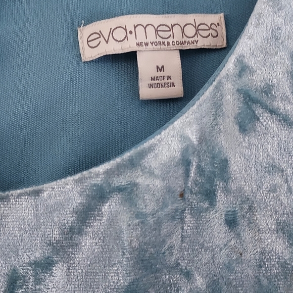 Blue Velvet Dress - Picture 1 of 6